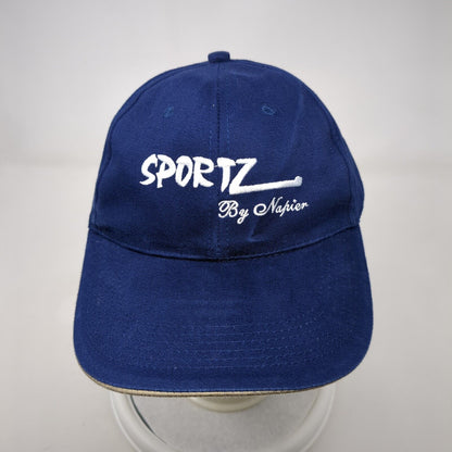 Sportz by Napier Slideback Hat Blue OSFA Adjustable Embroidered 6 Panel Cotton