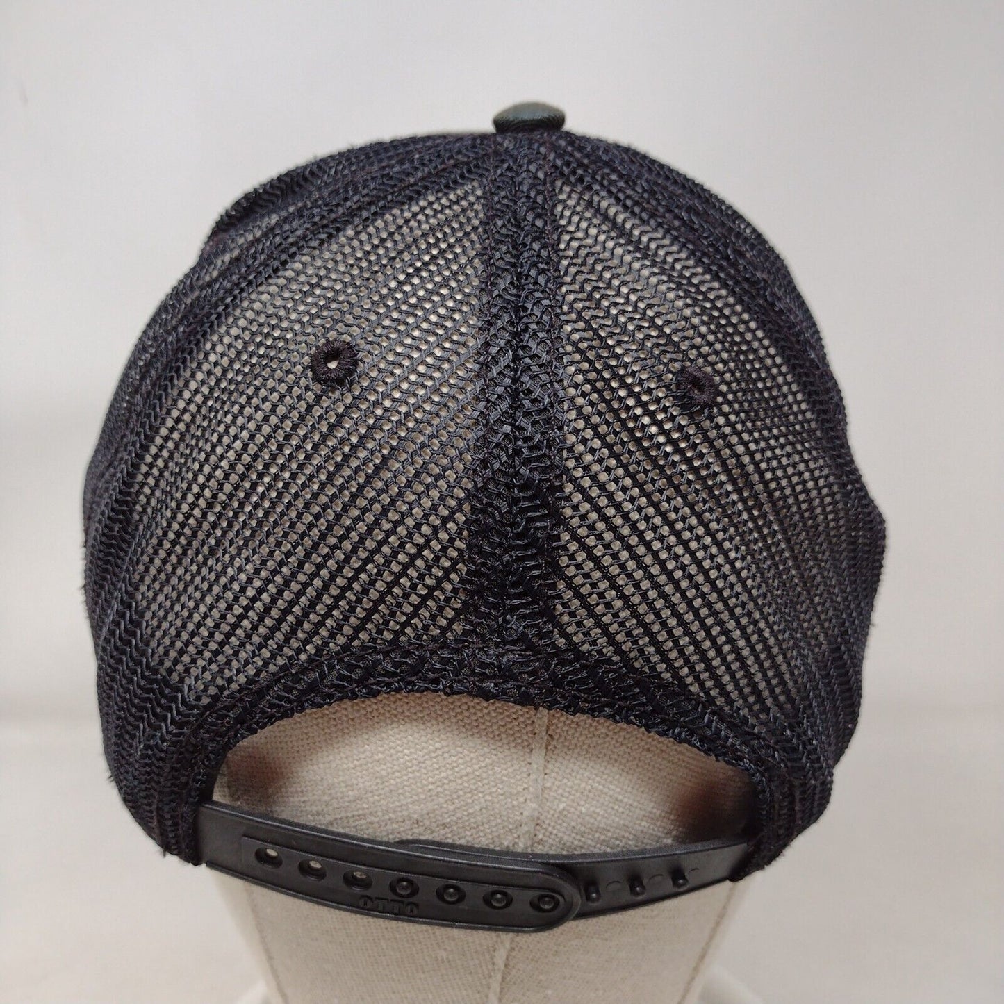 Salmon River Brewery Snapback Trucker Hat Black OSFM Mesh Back Otto