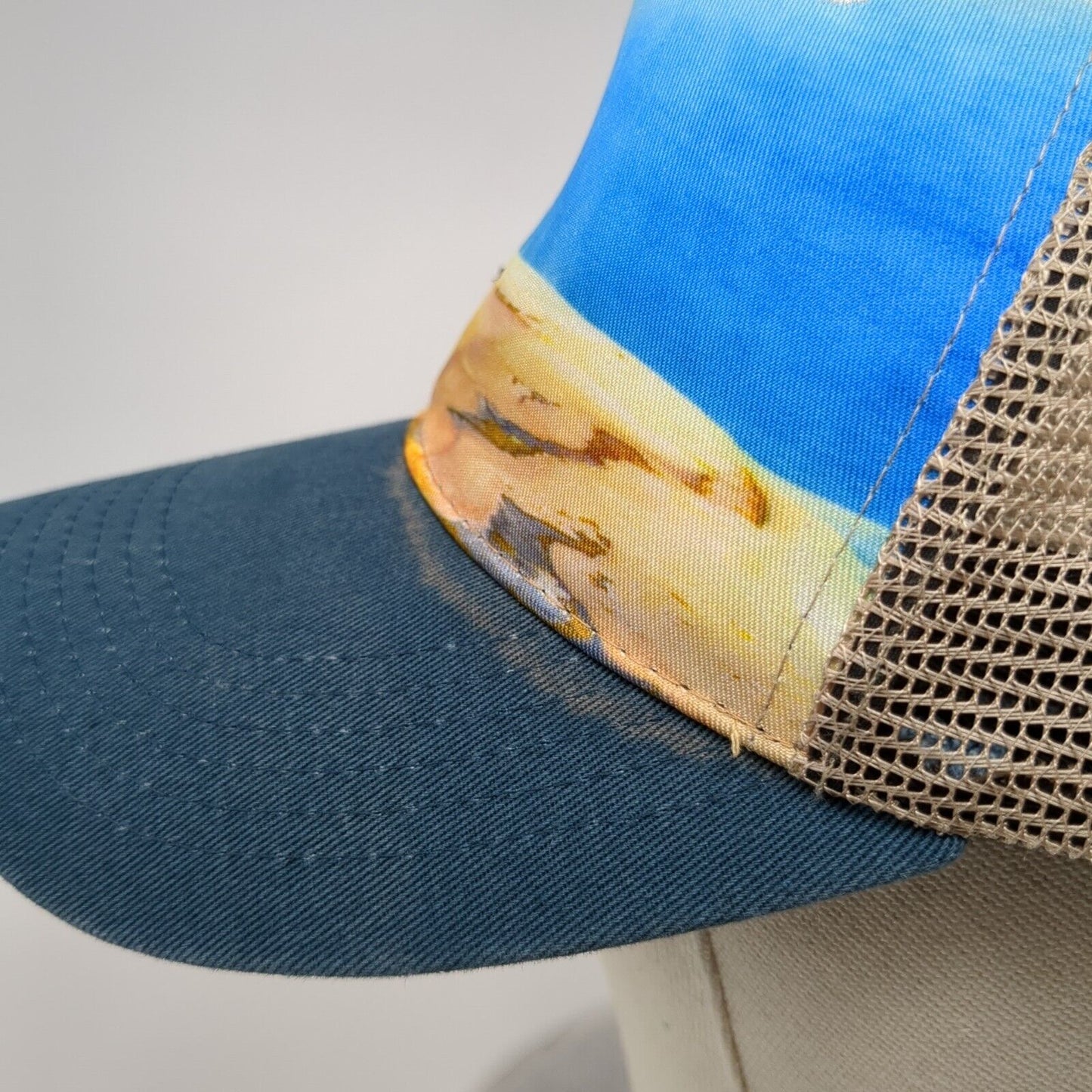 Yellowstone National Park Snapback Trucker Hat Multicolor One Size Mesh Back