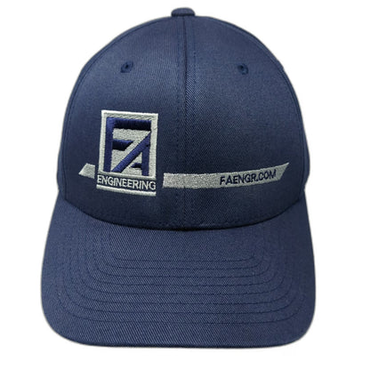 Port Authority Baseball Cap Blue XL Flexfit FA Engineering Logo Stretch Hat