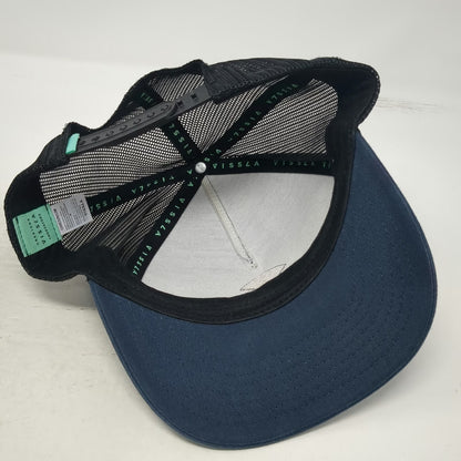 Vissla Trucker Hat Blue One Size Mesh Back Snapback Graphic Surf Wave Patch