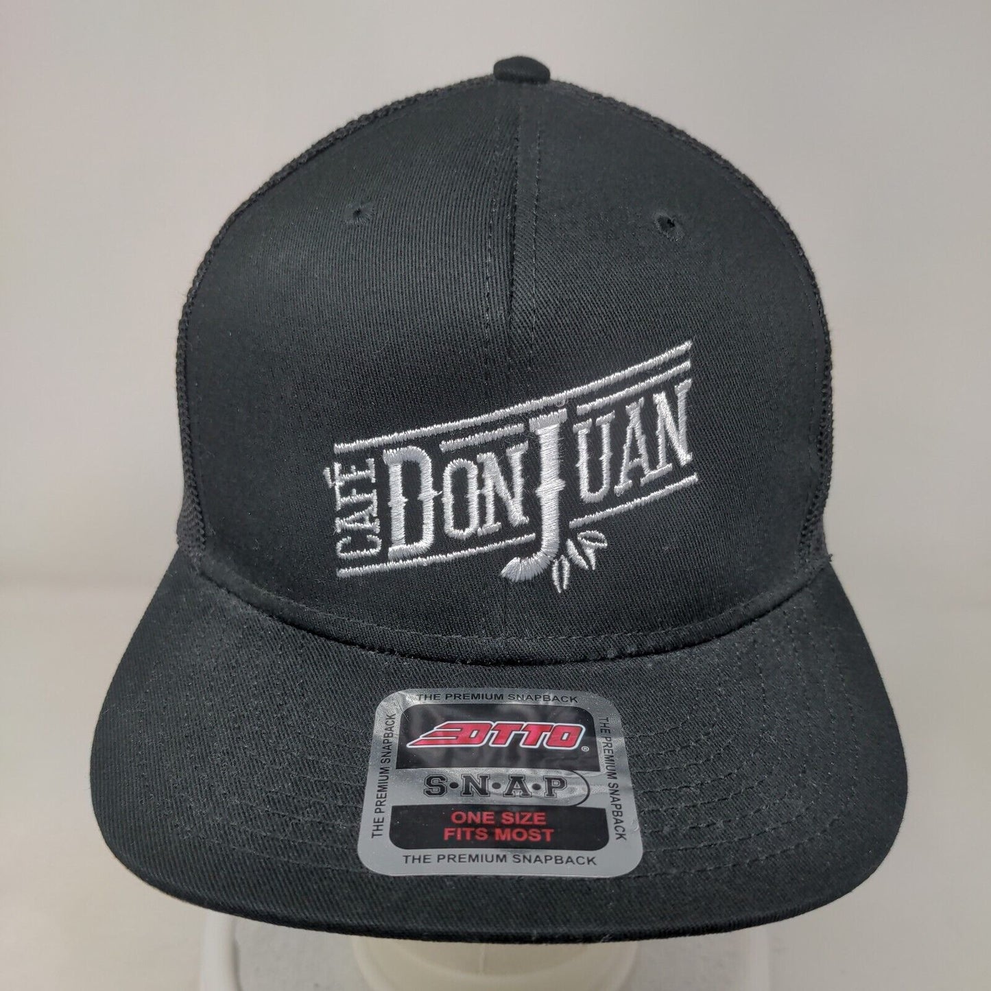 Cafe Don Juan Snapback Mesh Back Trucker Hat OSFM 6 Panel Otto