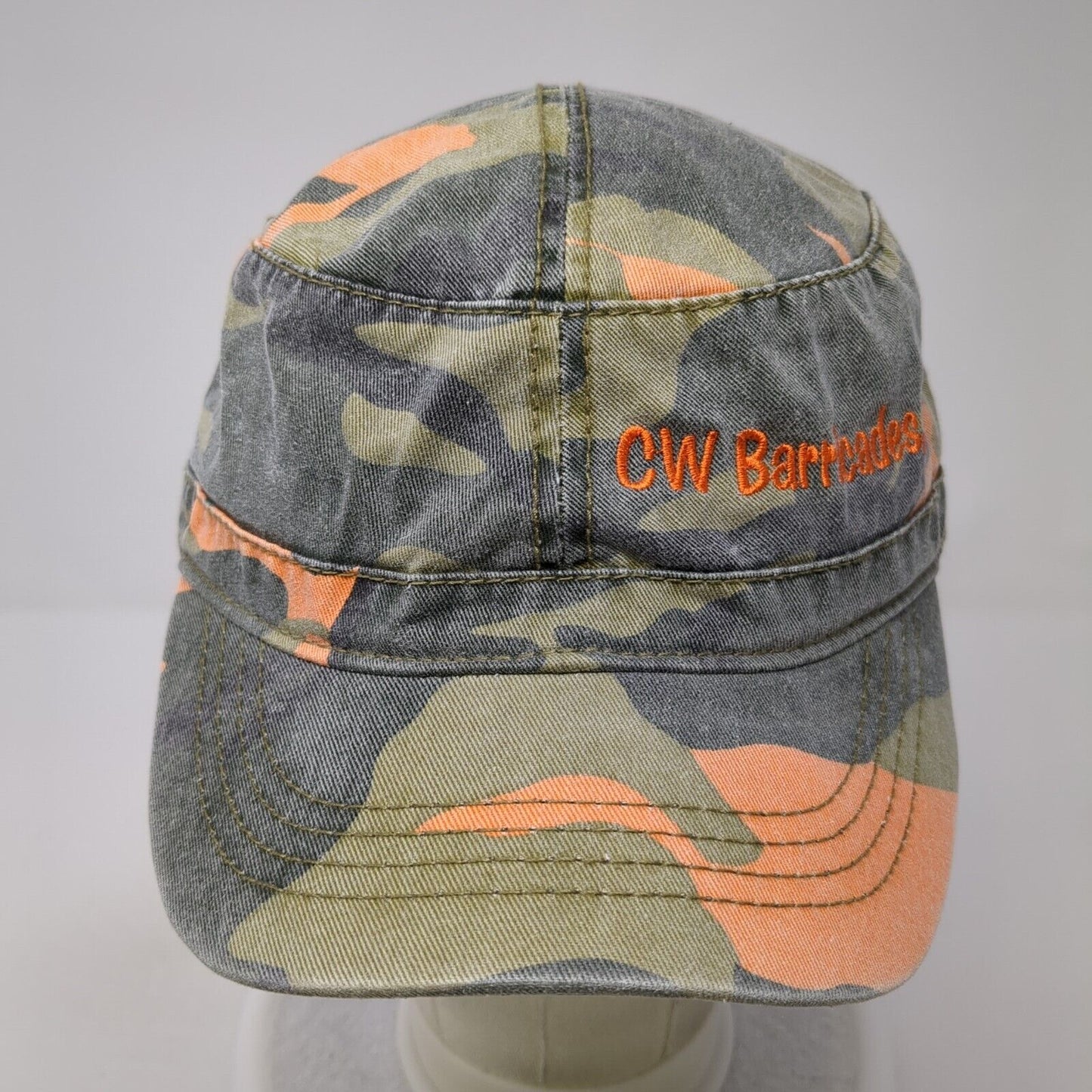 CW Barricades Inc Cadet Army Cap Camouflage One Size Adjustable Embroidered Otto