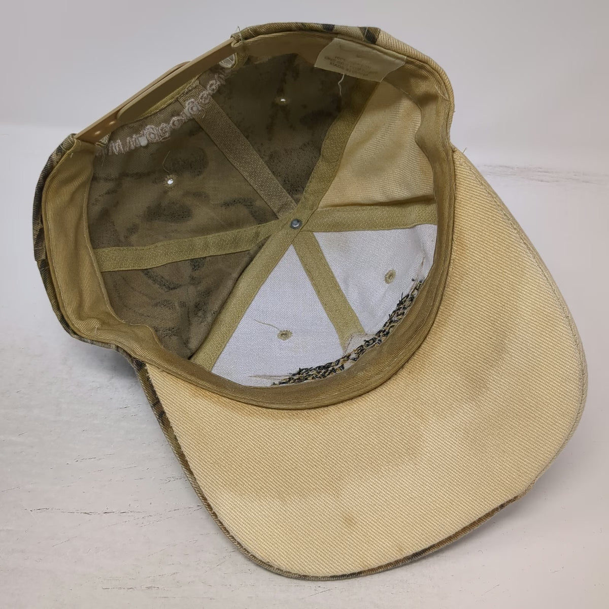 George Strait Country Music Festival Snapback Hat One Size Beige Camo Signature