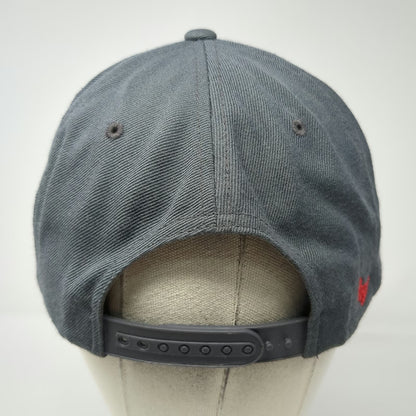 Yupoong Snapback Hat Gray One Size Breckenridge MyLife Logo Green Underbrim Wool