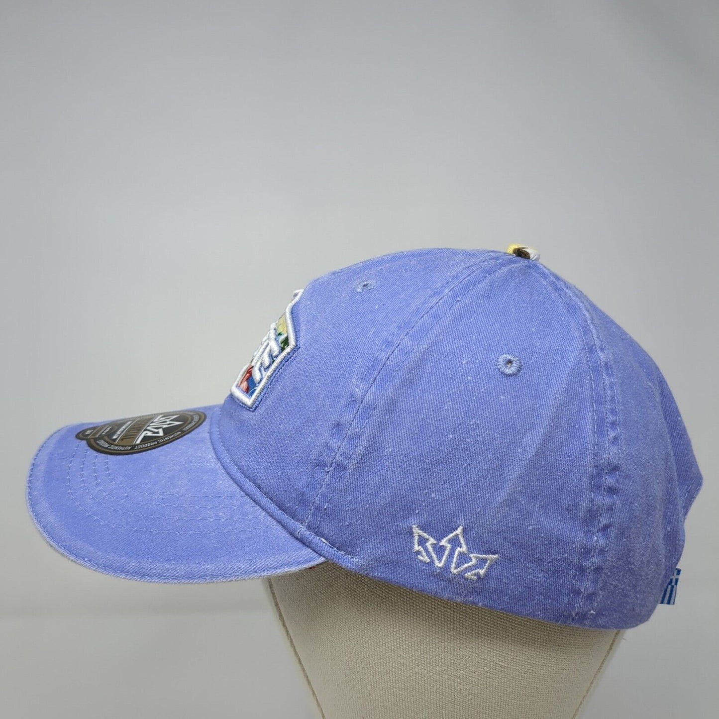 Crete Strapback Hat Blue One Size Adjustable 6 Panel Essencial Caps