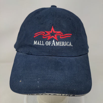 Mall of America Slideback Hat Blue One Size Embroidered Patriotic 6 Panel Seba