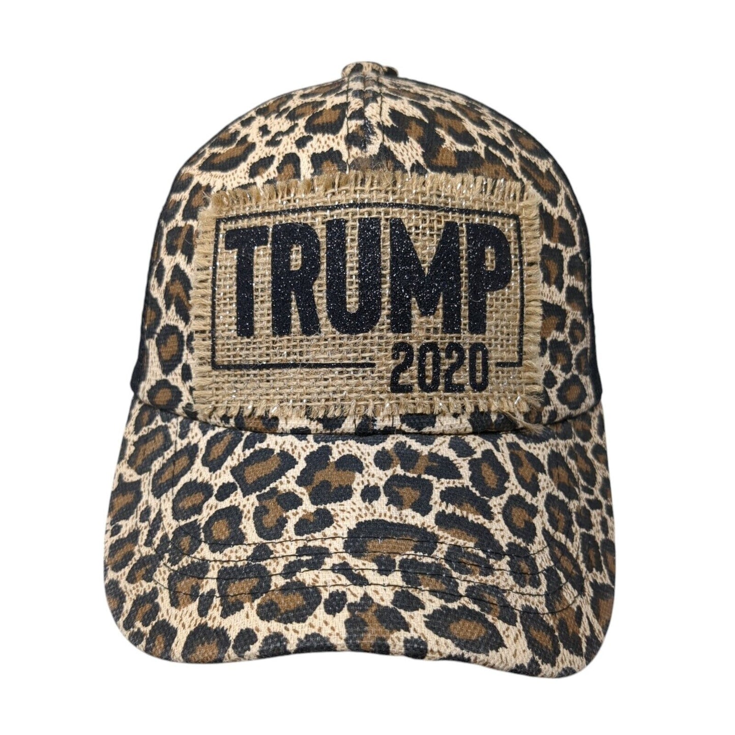 Trump 2020 Strapback Trucker Hat Multi Animal Print One Size Ponytail