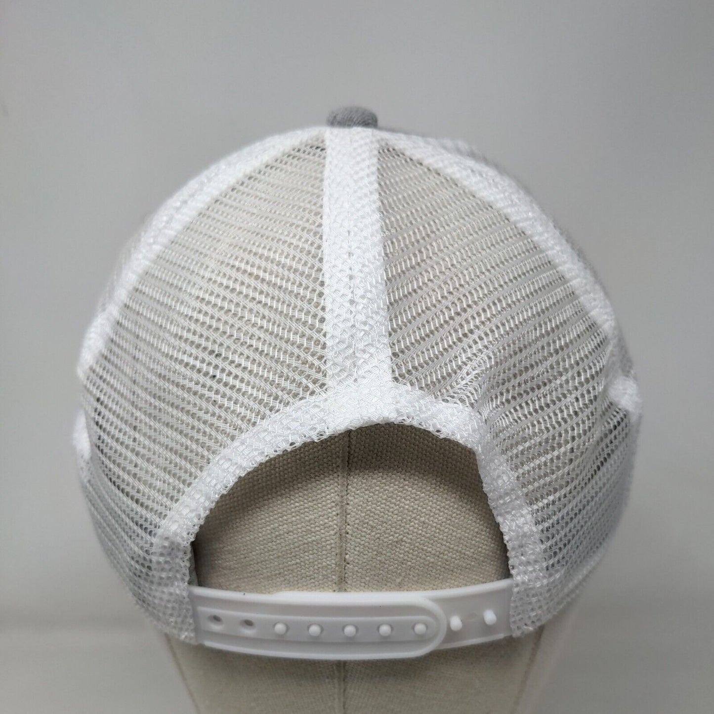 LYNX Snapback Trucker Hat Gray One Size Adjustable Mesh Back Dome Headwear Co.