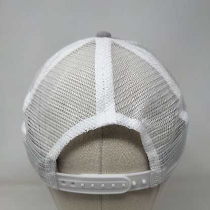 LYNX Snapback Trucker Hat Gray One Size Adjustable Mesh Back Dome Headwear Co.