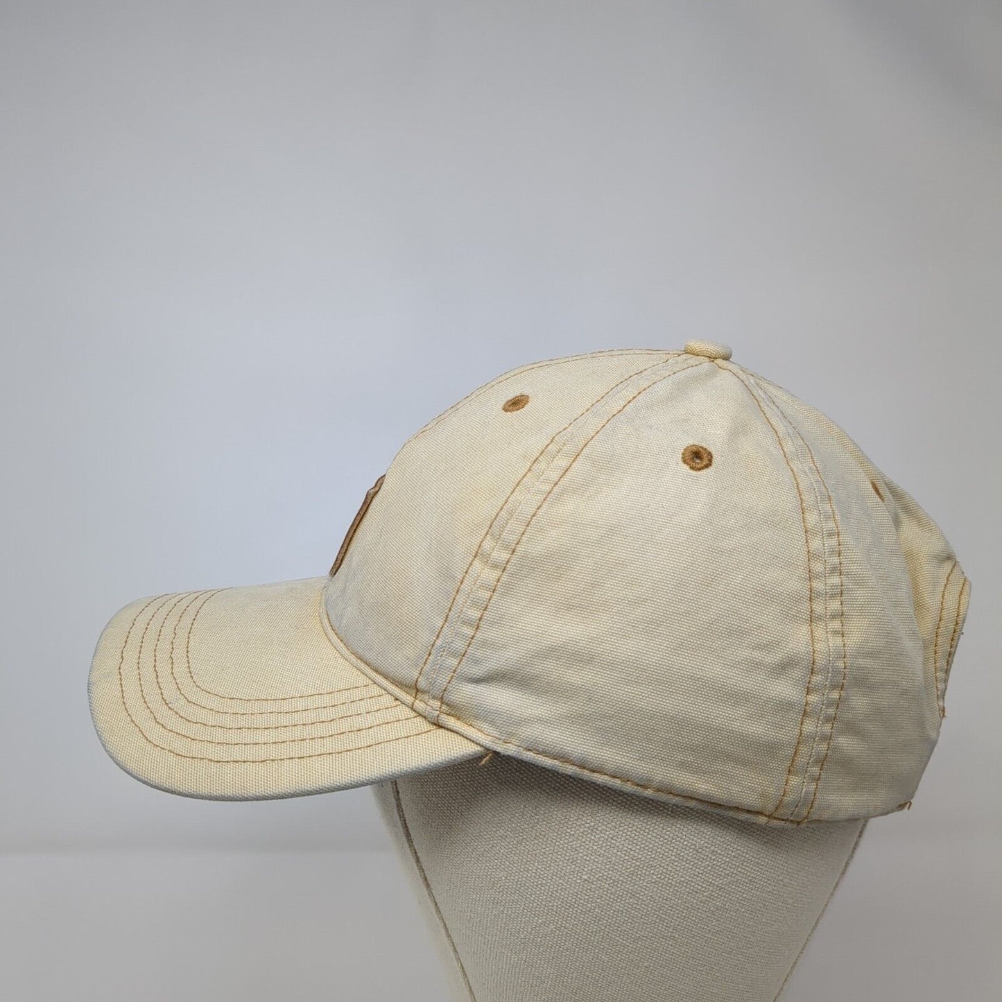 Carhartt Odessa Strapback Hat Tan OSFA Adjustable Leather Patch