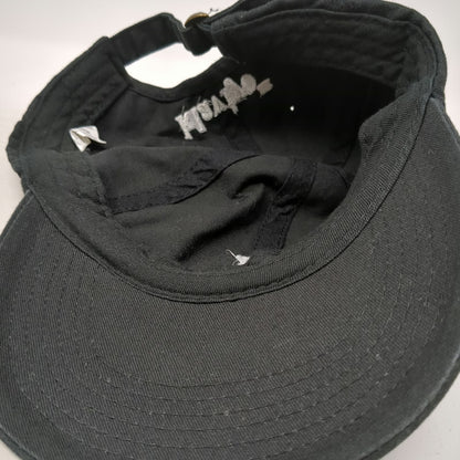 Klaviyo Logo Embroidered Small Flag Black Baseball Cap One Size Slideback Hat