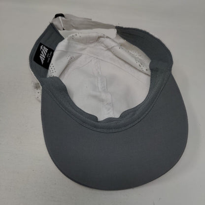 Avia Strapback Hat White OSFM Adjustable Embroidered Breathable 6 Panel