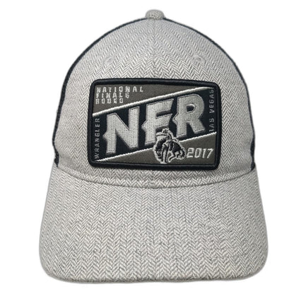 Prorodeo Gear Gray Black Trucker Hat One Size NFR 2017 Wrangler Las Vegas Patch