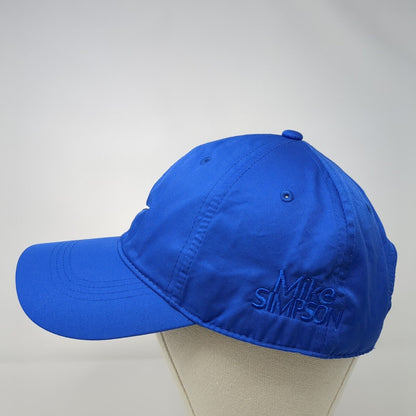 Nike Golf Strapback Hat Blue One Size Adjustable Swoosh Mike Simpson
