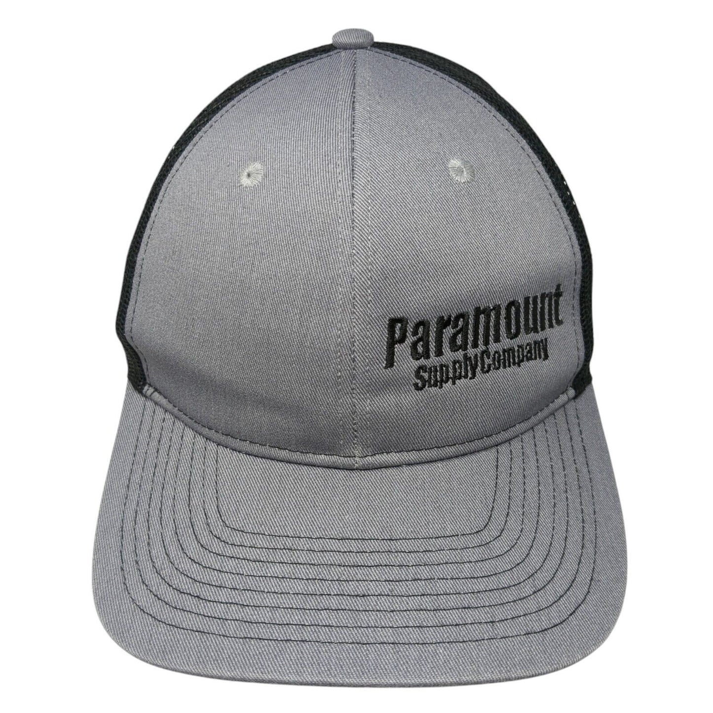 Paramount Supply Company Snapback Trucker Hat Gray One Size Mesh Back