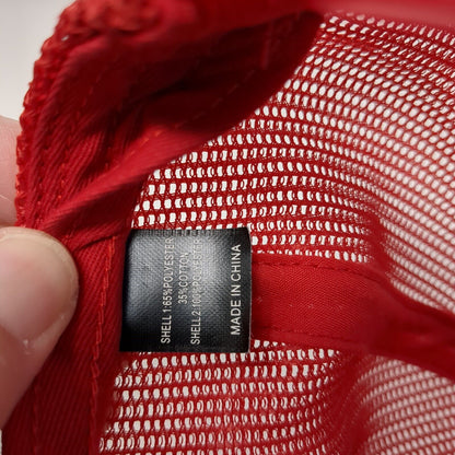 Sockeye Brewing Snapback Trucker Hat Red OS Adjustable Mesh Back Richardson