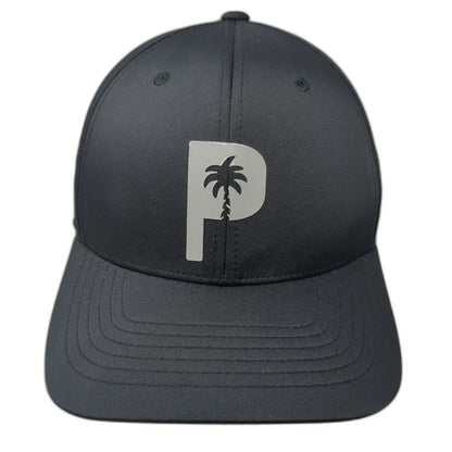 Puma Snapback Black One Size Palm Tree Crew Performance Golf Adjustable Hat