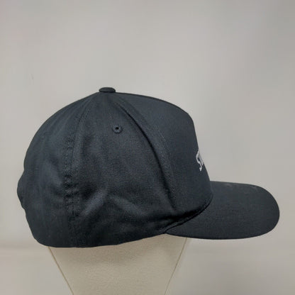 Stance Snapback Hat Black One Size Embroidered Adjustable Vent Holes