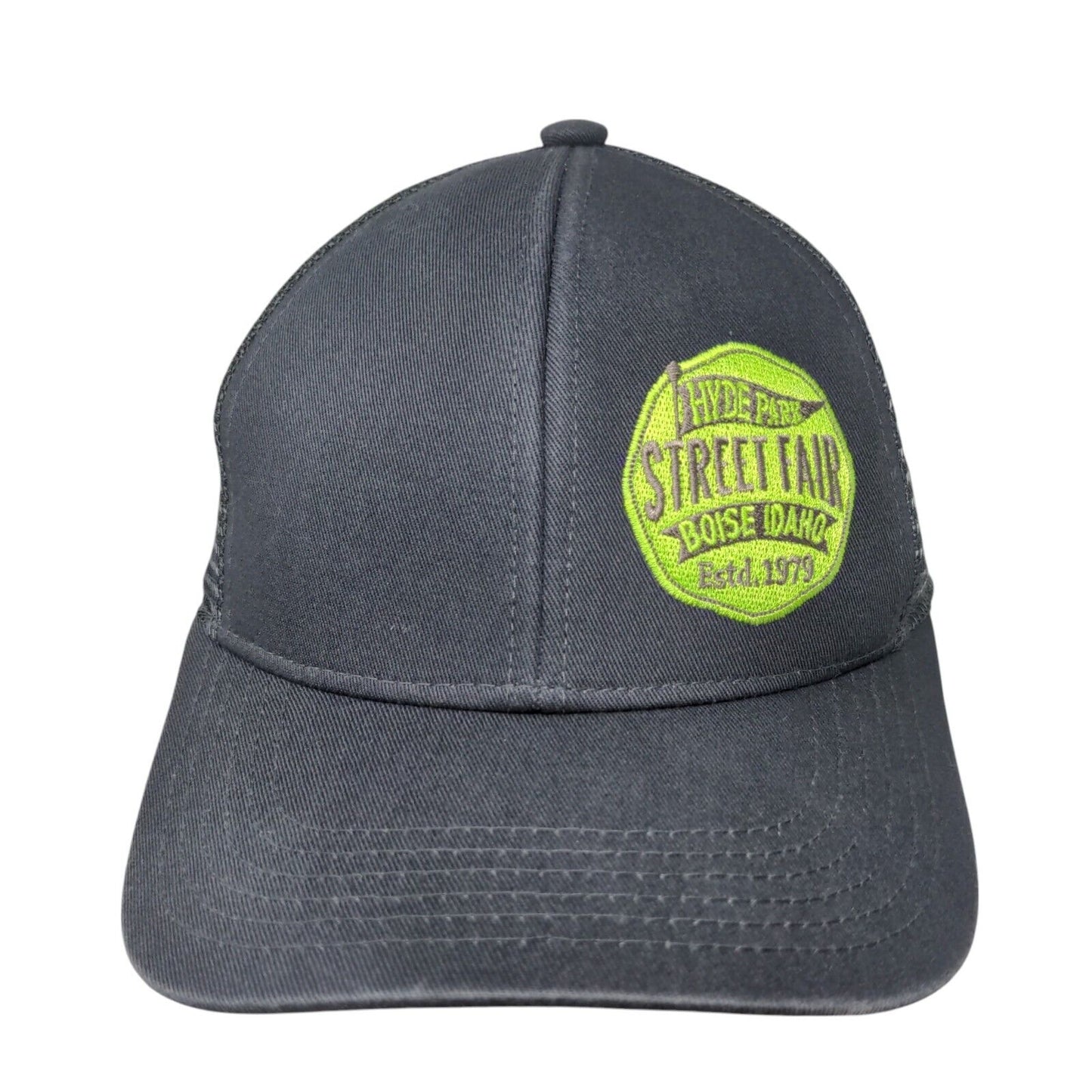 Hyde Park Street Fair Boise Idaho Strapback Trucker Hat Gray One Size