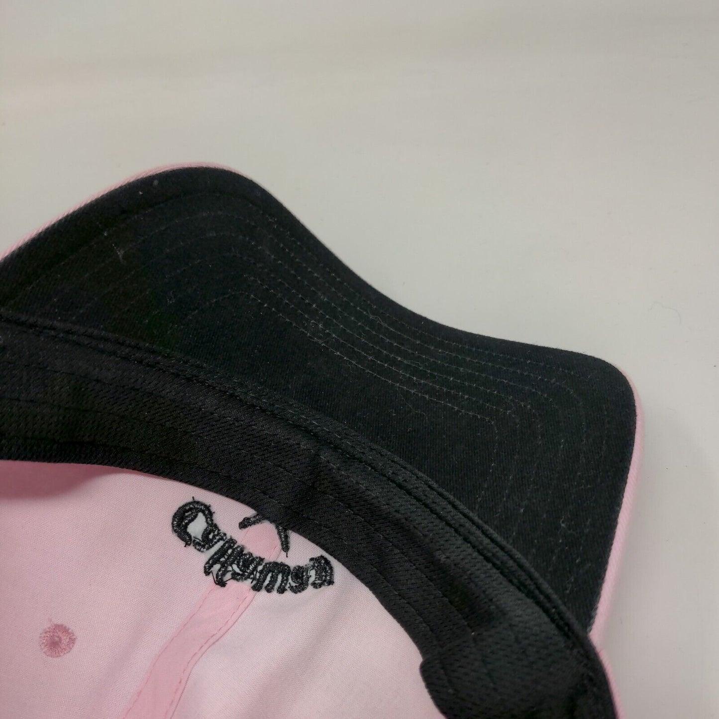 Callaway Strapback Hat Pink One Size Adjustable Embroidered Vented Holes Cotton
