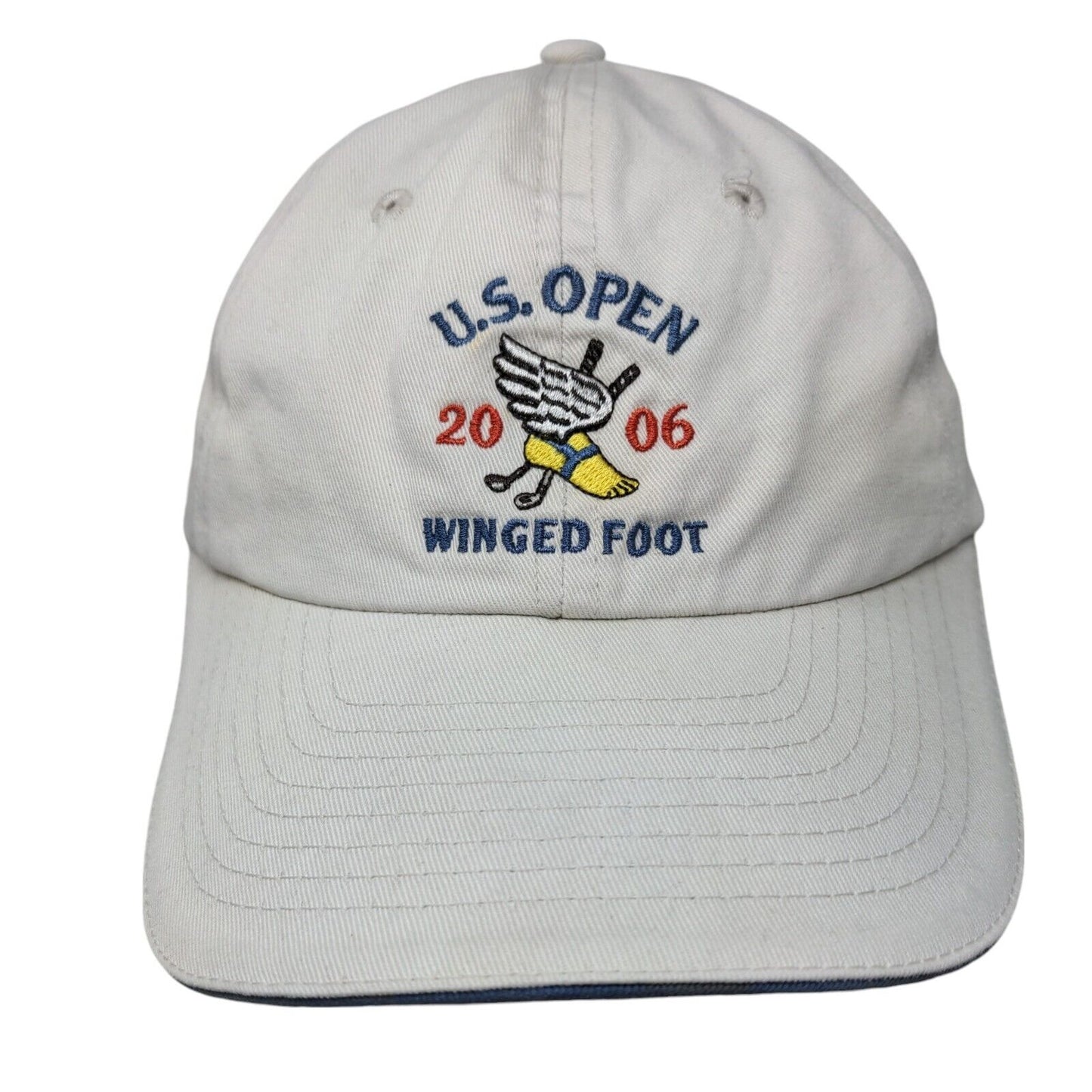 US Open 2006 Winged Foot Slideback Hat Cream One Size USGA Member