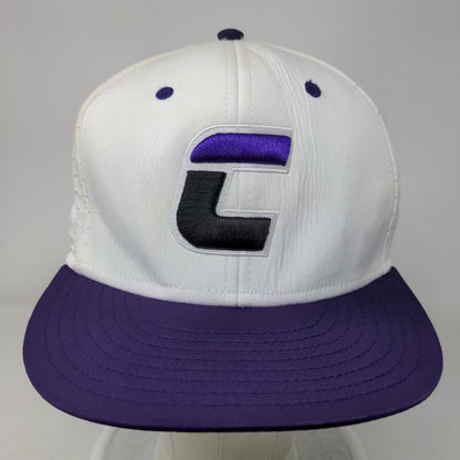 The Game Men's Fitted Hat White Size L Embroidered C Storm Logo Polyester Blend