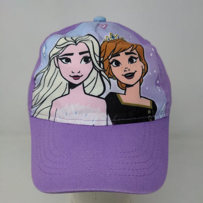 Disney Frozen II Girl's Snapback Hat Purple Size OSFM Elsa Anna Graphic Logo