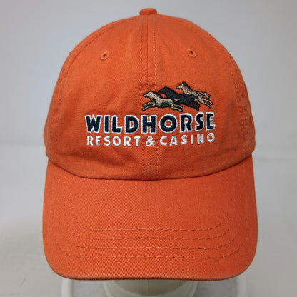 American Dry Goods Wildhorse Resort Casino Orange One Size Baseball Cap Bird Hat