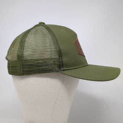 Green One Size Trucker Hat Snapback Mesh Adventure Mountain Graphic Patch Camp