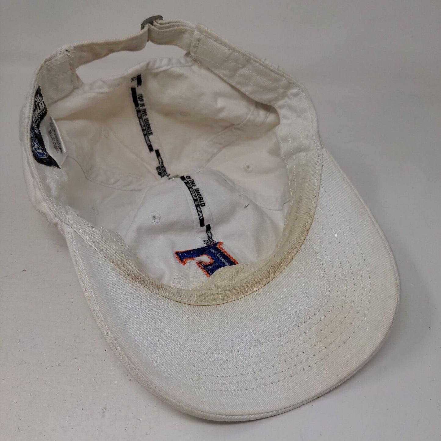 Florida Gators Slideback Hat White One Size Embroidered Top Of The World