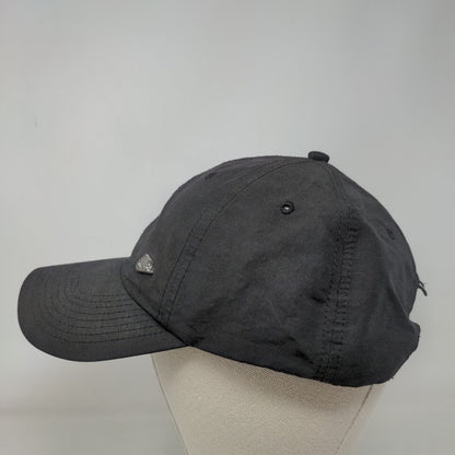 Nike Slideback Hat Black OSFA Adjustable Emblem Logo Vented Holes 6 Panel