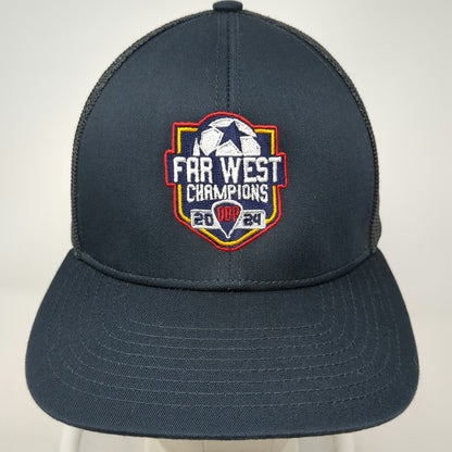 Pacific Headwear Blue One Size Trucker Hat Far West Champions ODP 2024 Mesh