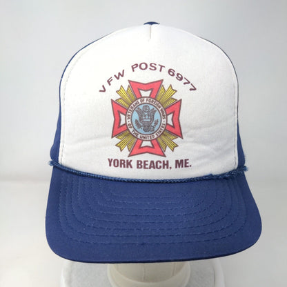VFW Veterans Of Foreign Wars Snapback Rope Hat Blue One Size Colorblock