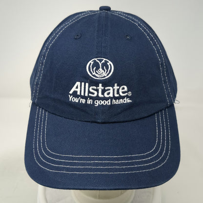 Allstate Insurance Baseball Cap Blue One Size Contrast Stitching Strapback hat
