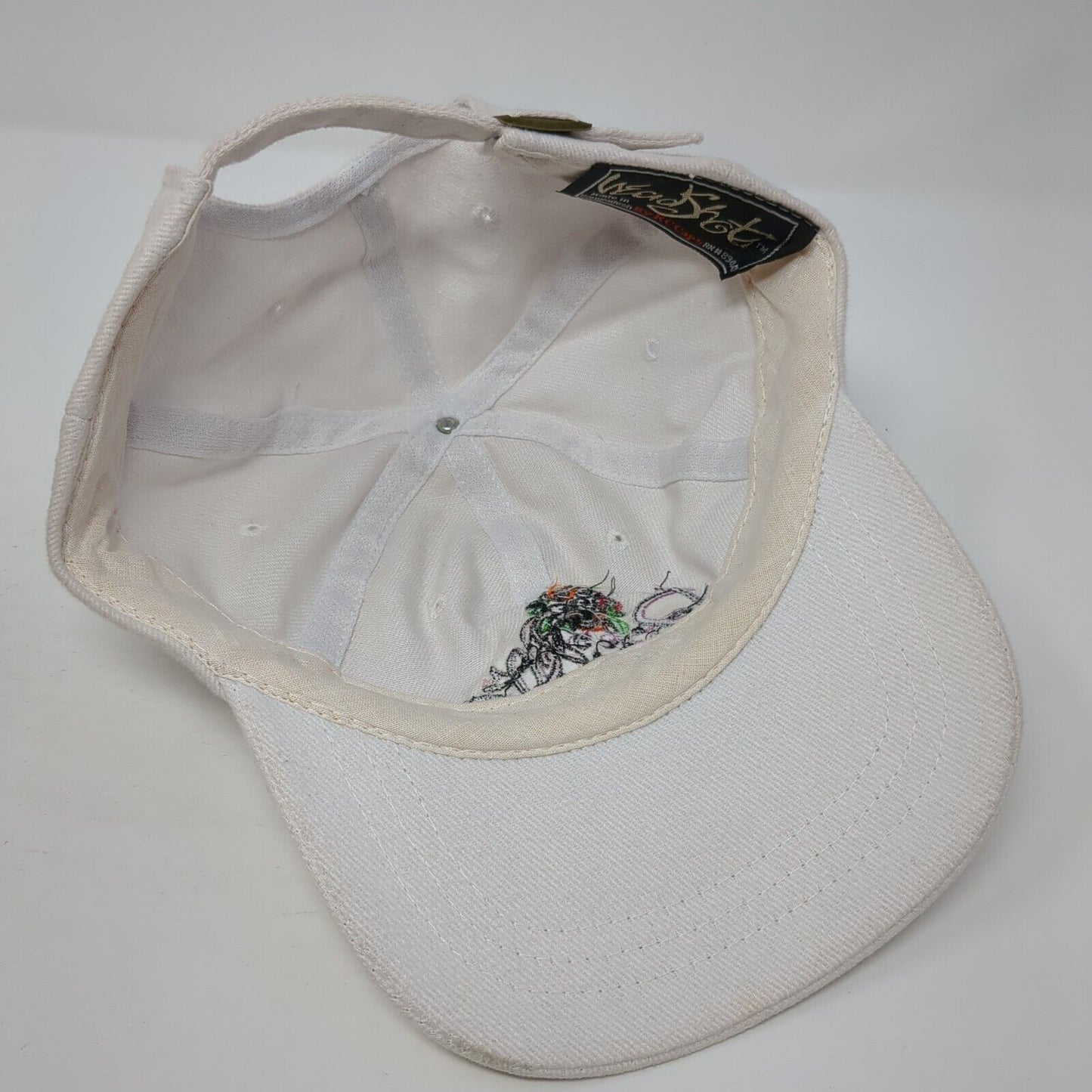 Bride Slideback Hat White One Size Adjustable Embroidered Headshots KC Caps