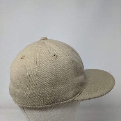 KB ETHOS Fitted Hat Tan 7 1/8 Solid Vent Holes 6 Panel Blank