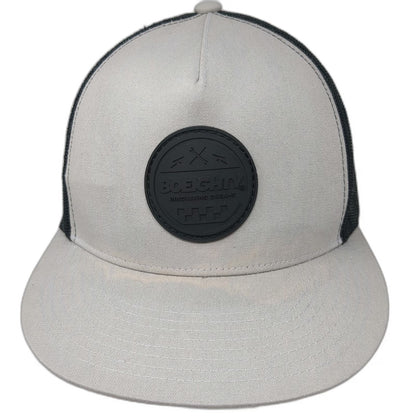 80Eighty Trucker Hat Beige Black One Size Snapback Mesh Innovating Dreams Patch