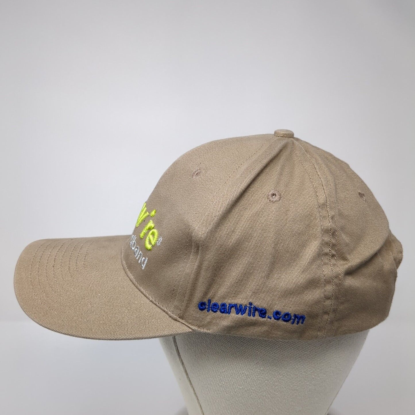 Clearwire Wireless Broadband Strapback Hat Brown One Size Adjustable