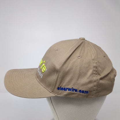Clearwire Wireless Broadband Strapback Hat Brown One Size Adjustable