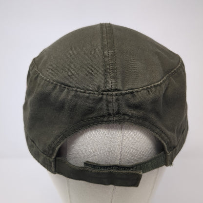 The Lucky Ones Cadet Army Cap Brown One Size Adjustable Distressed Otto