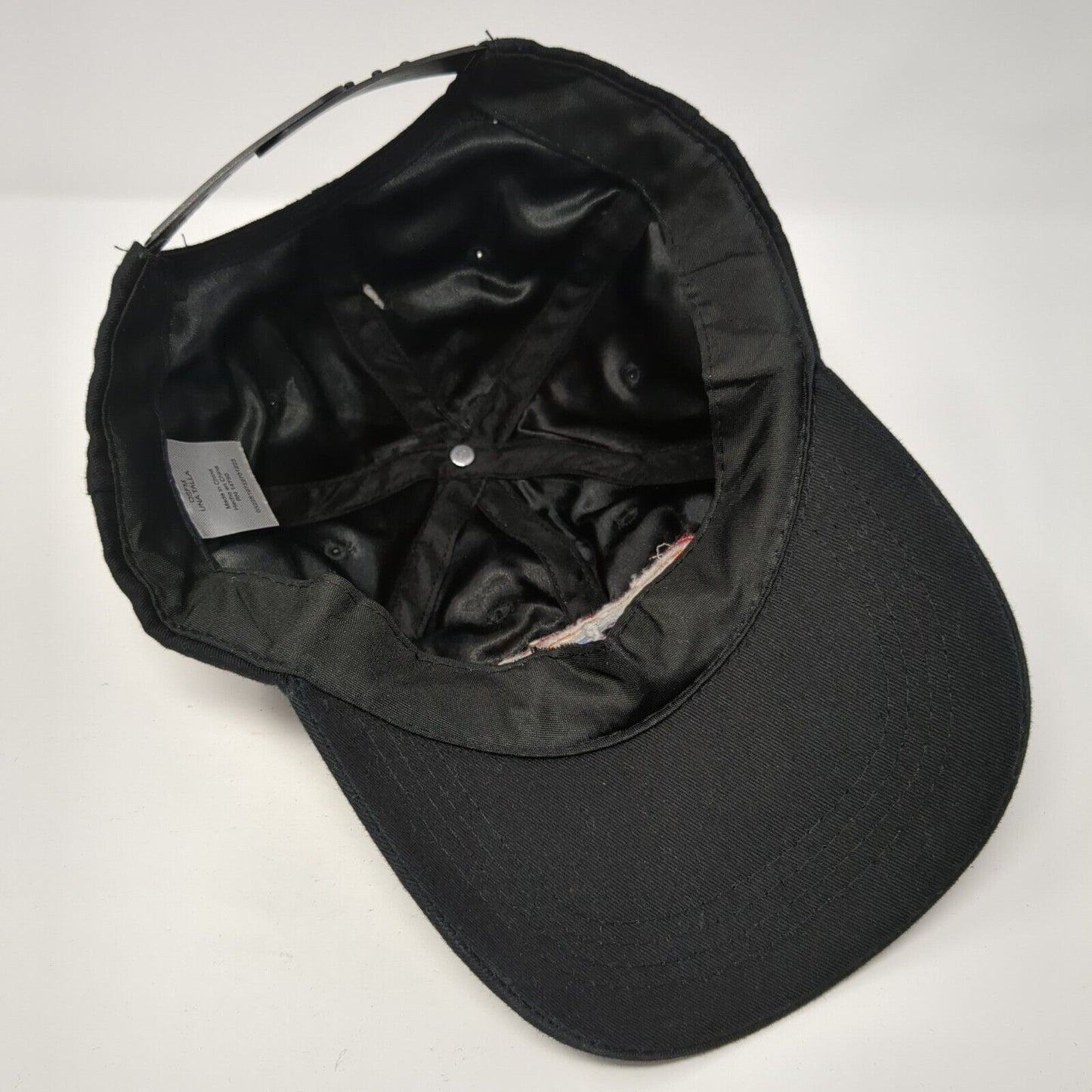 Rainbow Love Snapback Hat Black One Size Adjustable Solid Embroidered
