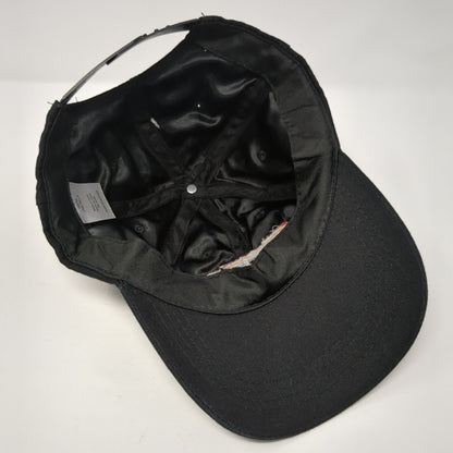 Rainbow Love Snapback Hat Black One Size Adjustable Solid Embroidered