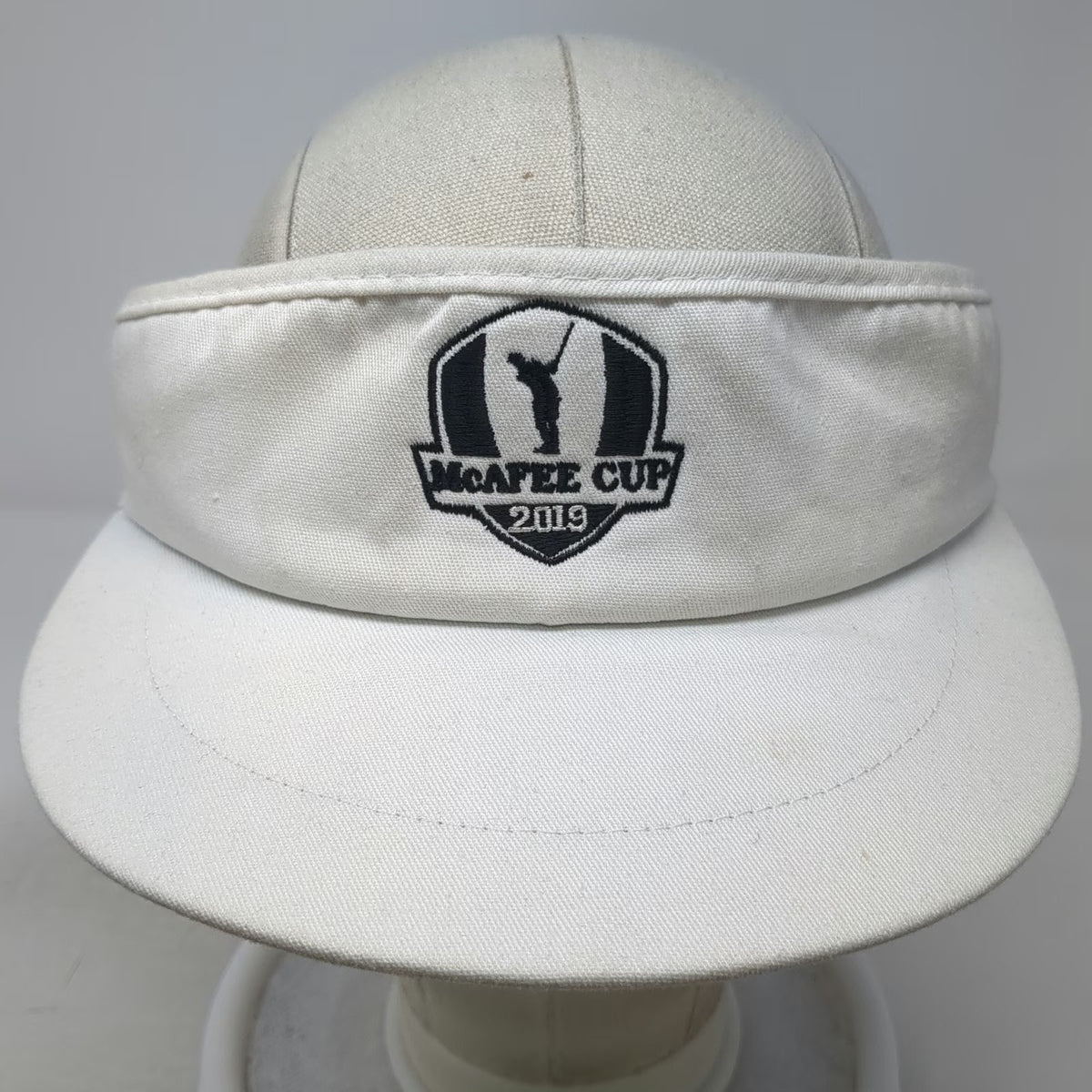Imperial Visor White One Size McAfee Cup 2019 Golf Strapback Made in USA Hat