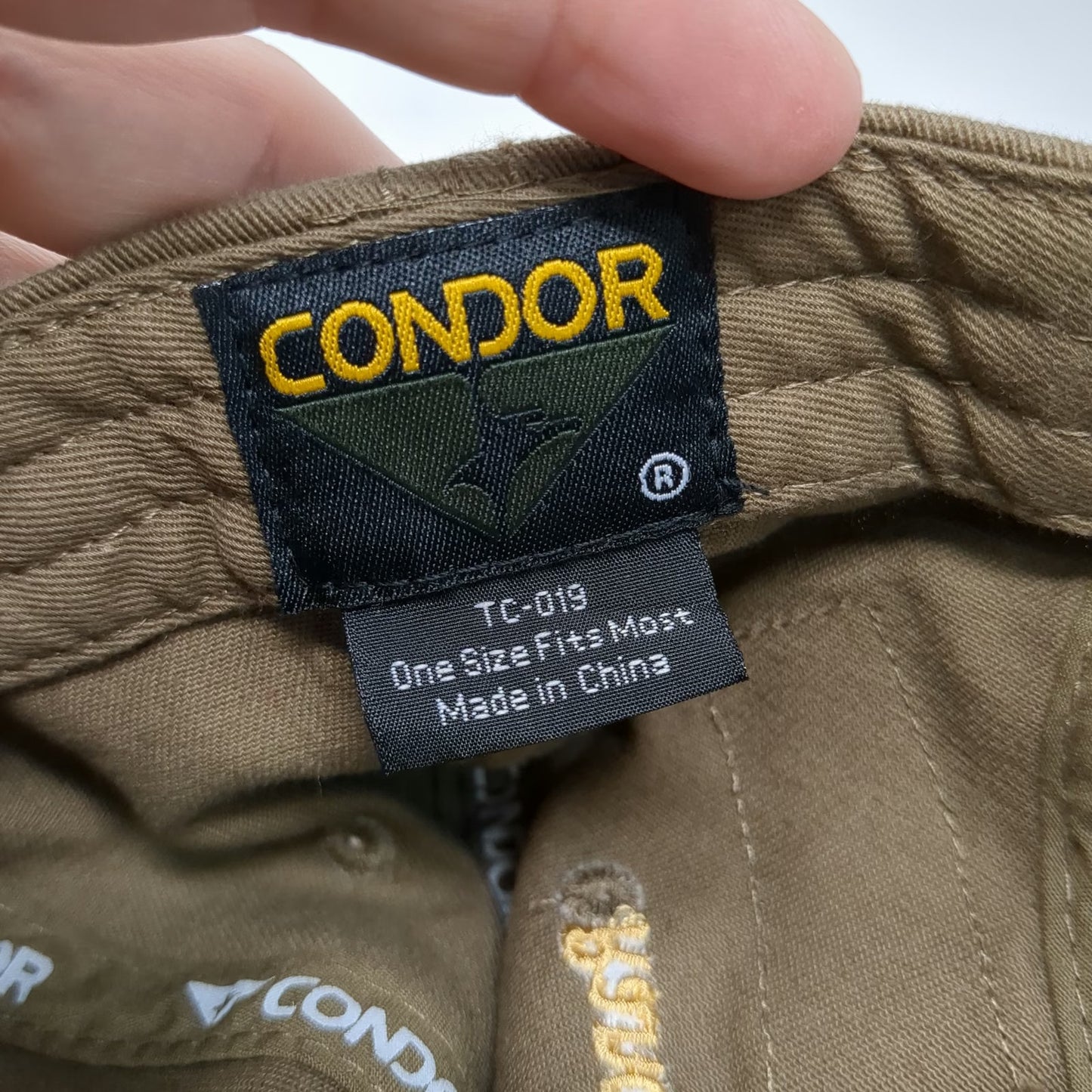 Condor Baseball Cap Brown One Size American Flag Patch Tactical RandCLP Hat
