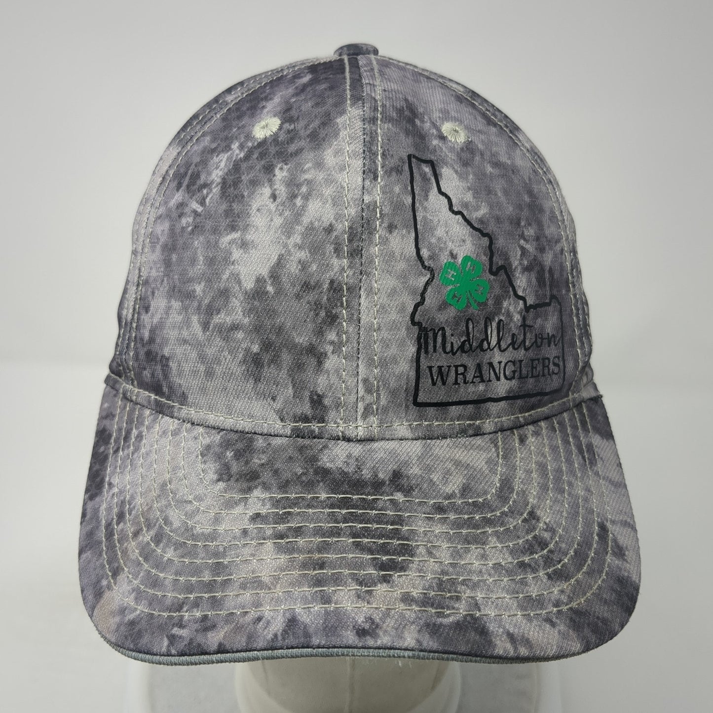 Middleton Wranglers Idaho Fitted Hat Gray Medium 6 Panel Port Authority