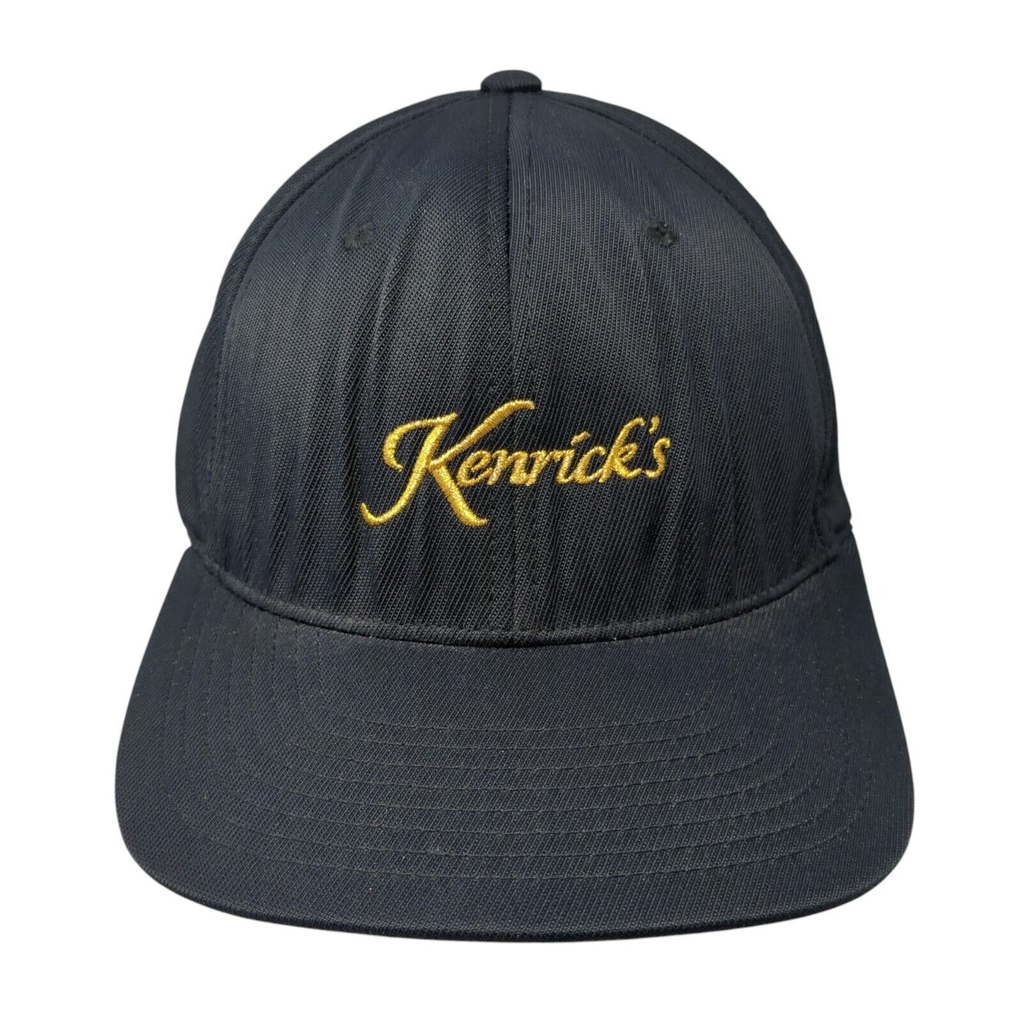 Kenrick's Fitted Hat Black L/XL Embroidered Flexfit Stretch Sport-Tek