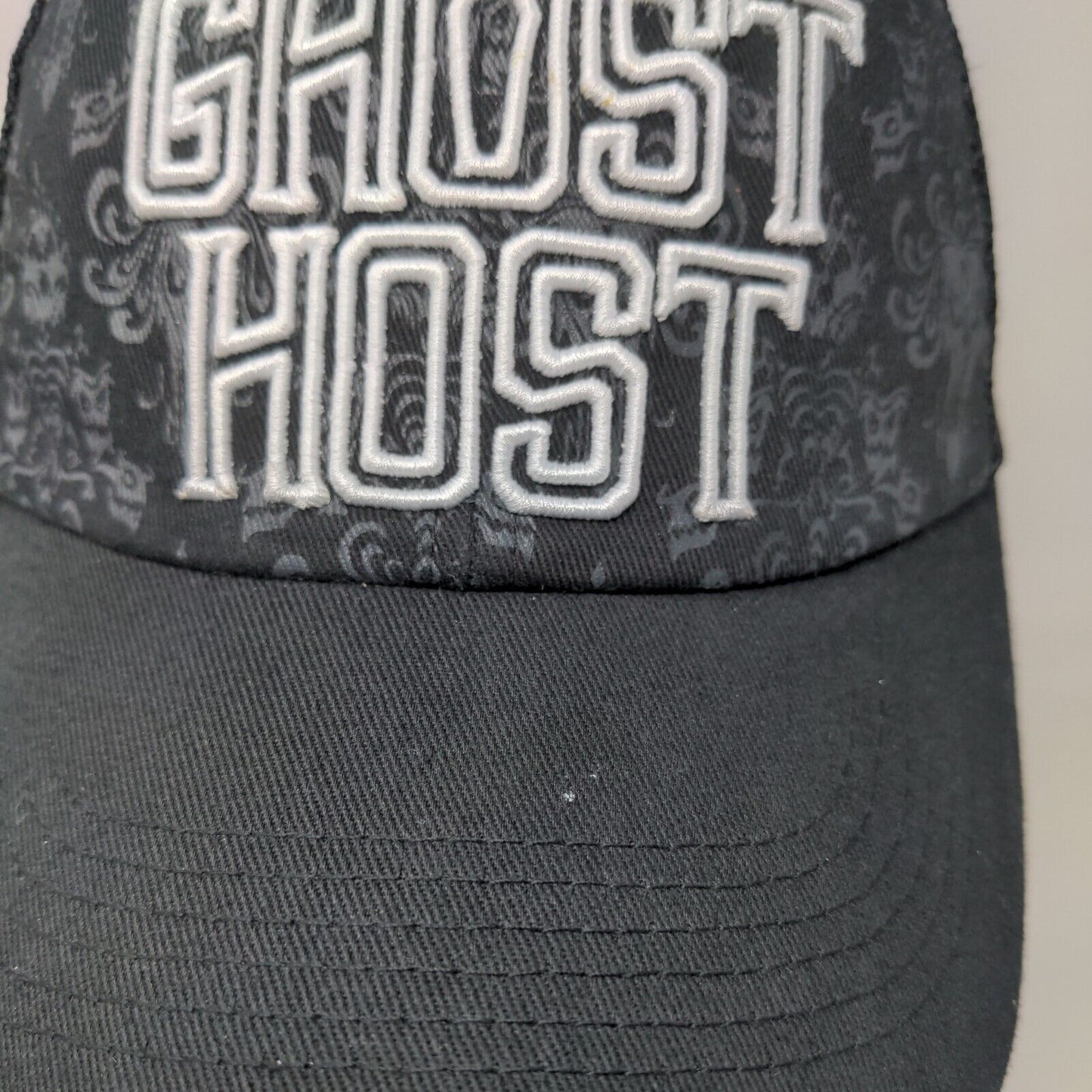 Ghost Host Snapback Trucker Hat Black Adult The Haunted Mansion Disney