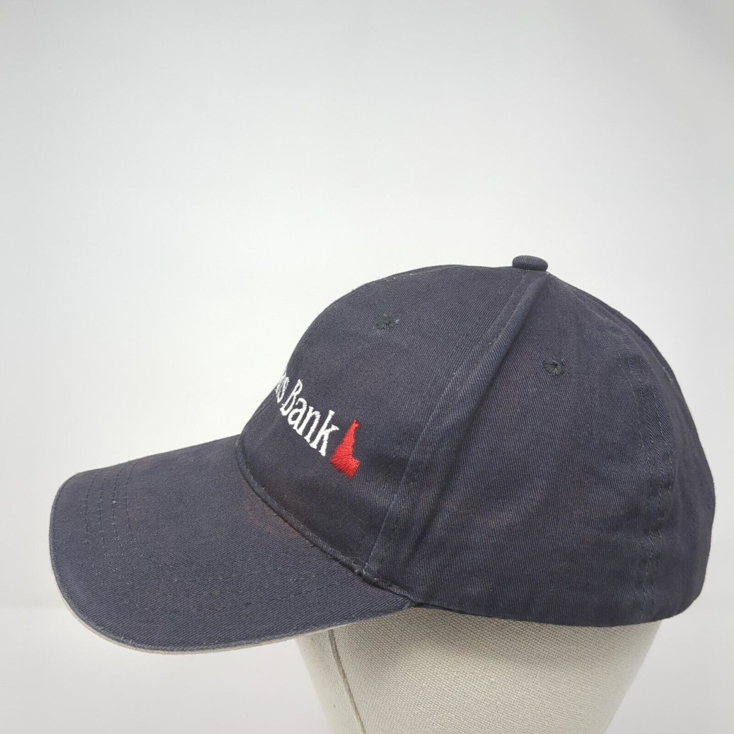 D.L. Evans Bank Strapback Hat Blue One Size Adjustable Embroidered Cap America