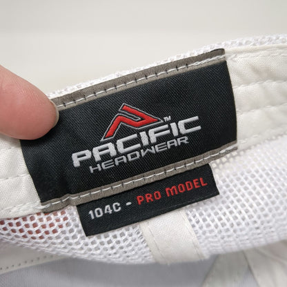 Pacific Headwear Trucker Hat Gray White One Size FPID Mesh Back Snapback 104C